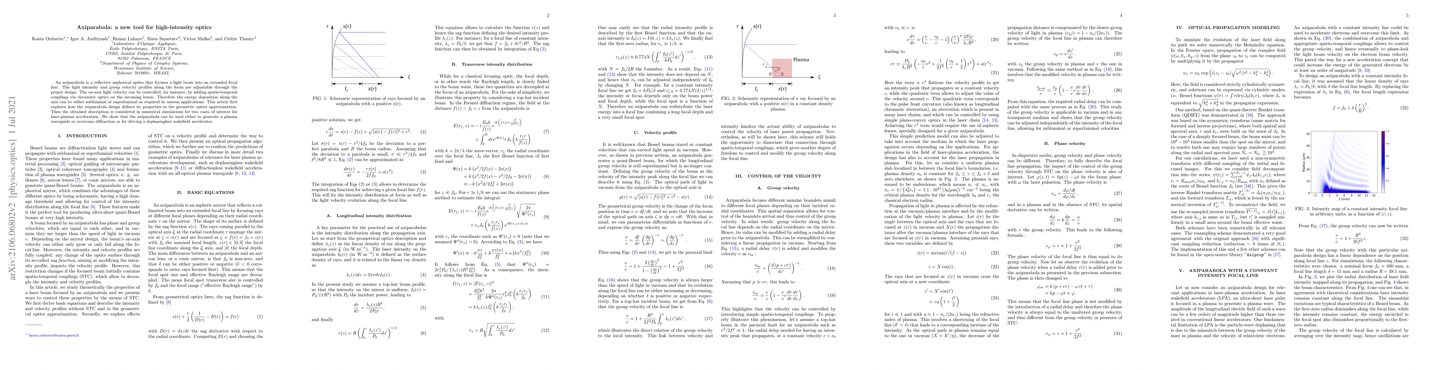 Thumbnail for Axiparabola: a new tool for high-intensity optics