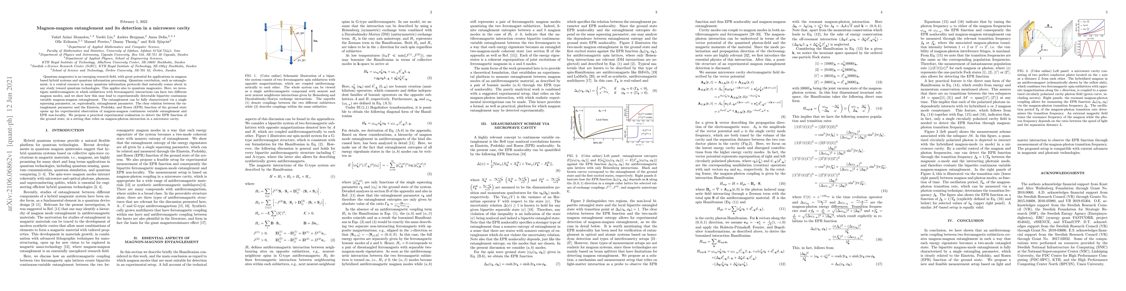 Thumbnail for Magnon-magnon entanglement and its detection in a microwave cavity