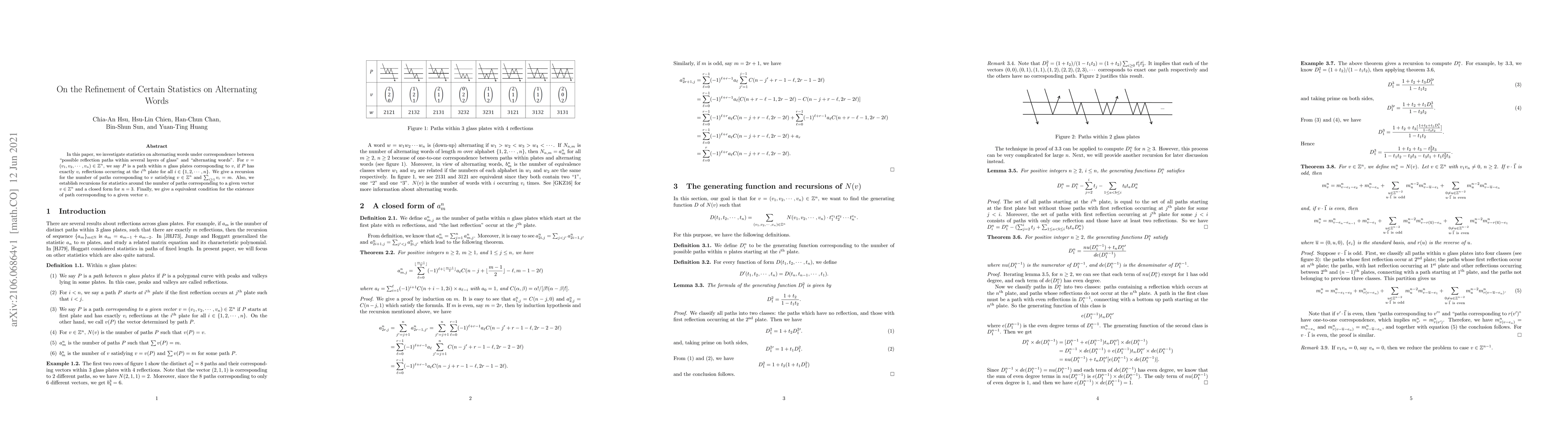 Thumbnail for On the Refinement of Certain Statistics on Alternating Words