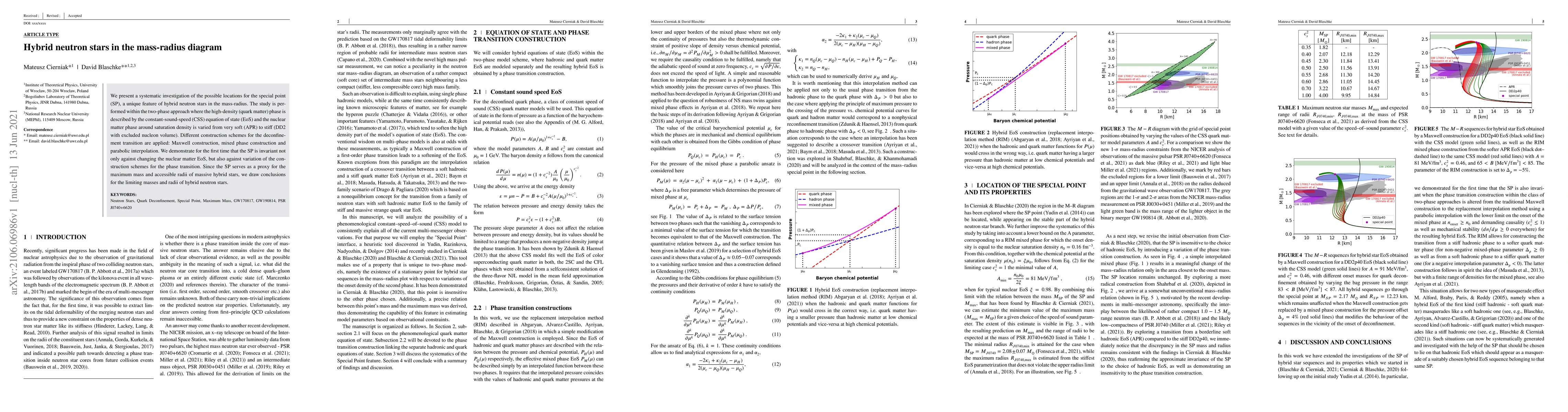Thumbnail for Hybrid neutron stars in the mass-radius diagram