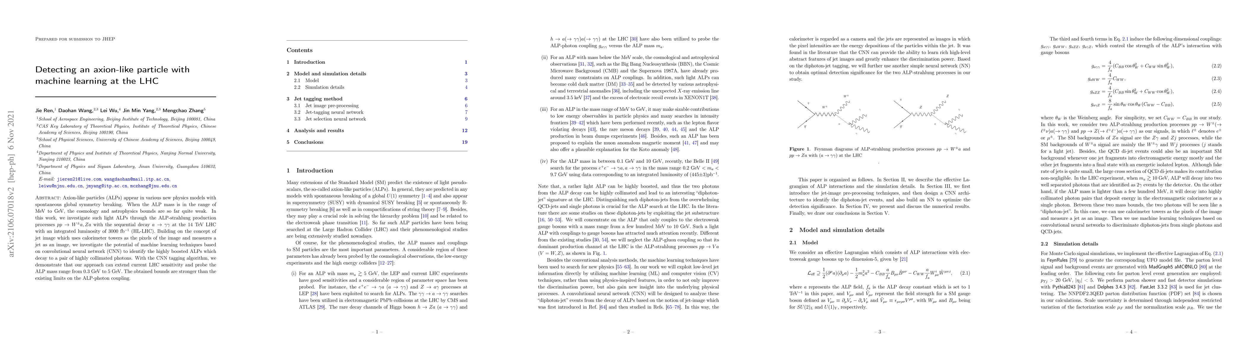 Thumbnail for Detecting an axion-like particle with machine learning at the LHC