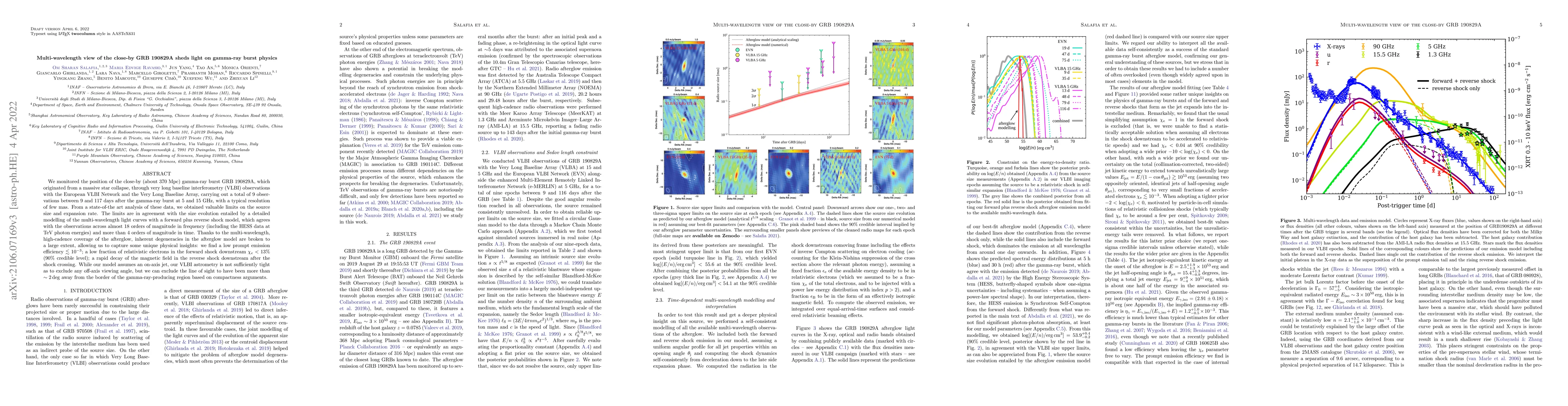 Thumbnail for Multi-wavelength view of the close-by GRB 190829A sheds light on
  gamma-ray burst physics