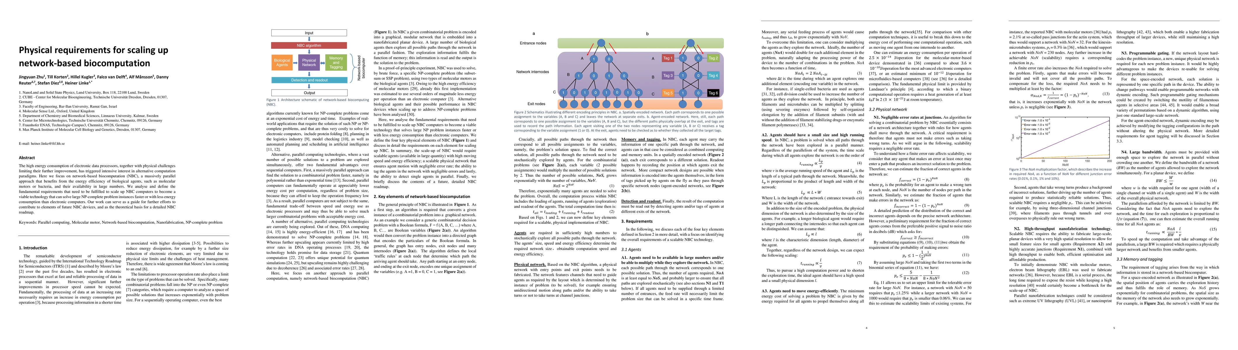 Thumbnail for Physical requirements for scaling up network-based biocomputation