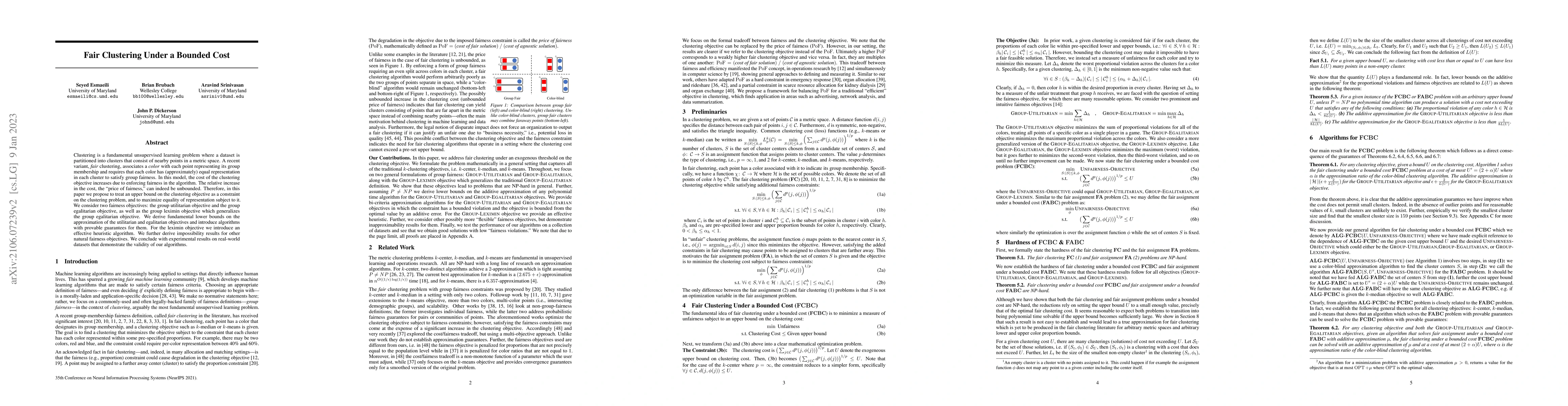 Thumbnail for Fair Clustering Under a Bounded Cost