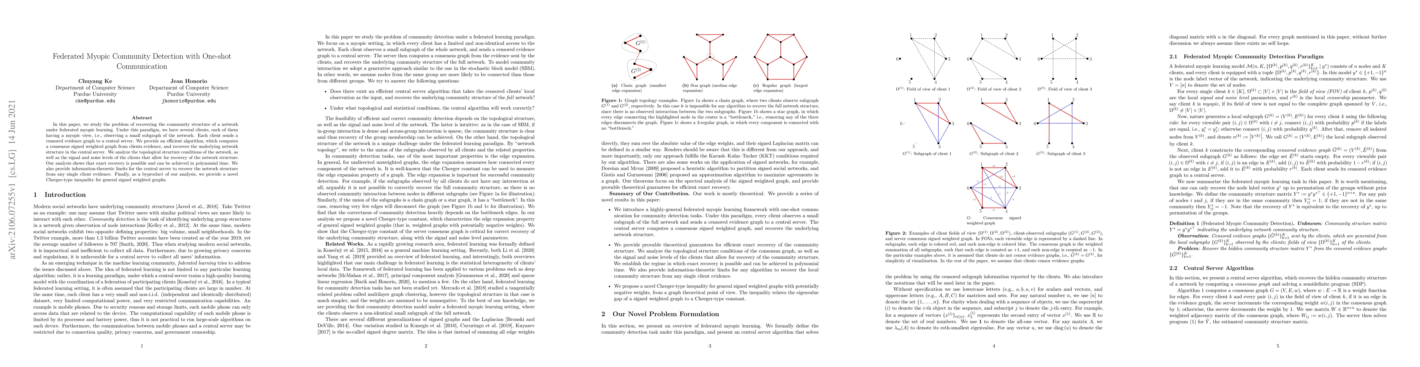 Thumbnail for Federated Myopic Community Detection with One-shot Communication