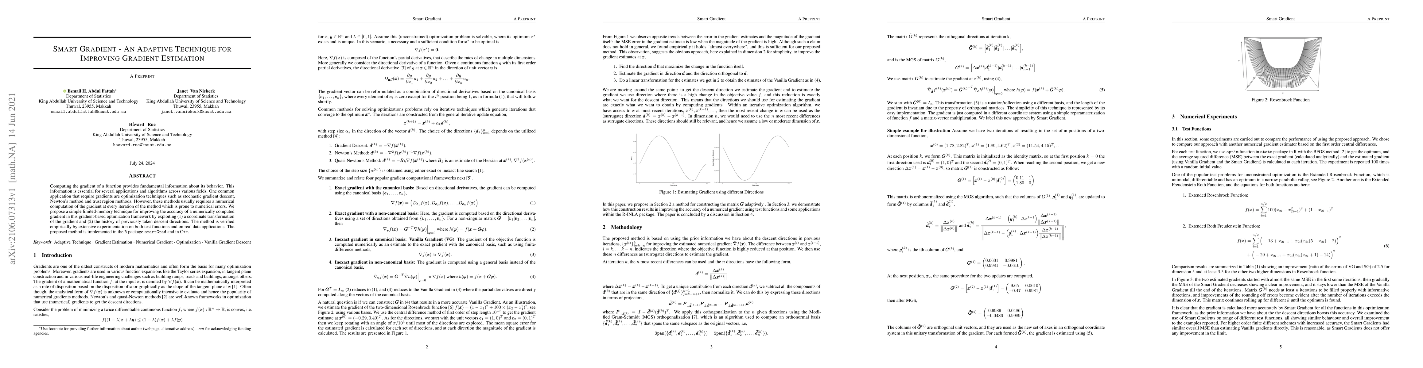 Thumbnail for Smart Gradient -- An Adaptive Technique for Improving Gradient
  Estimation