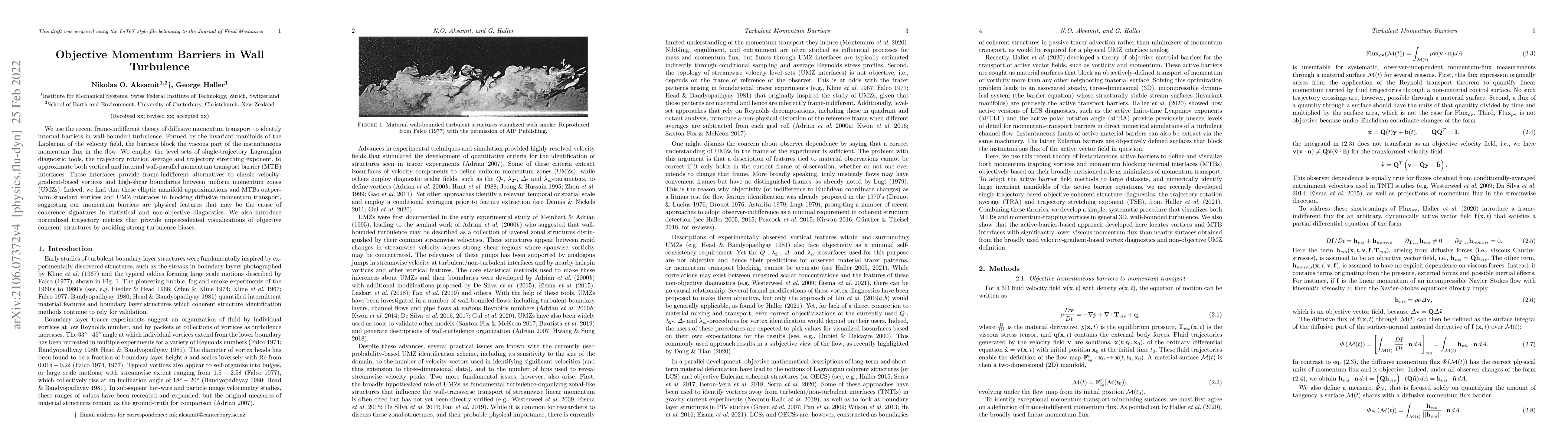 Thumbnail for Objective Momentum Barriers in Wall Turbulence