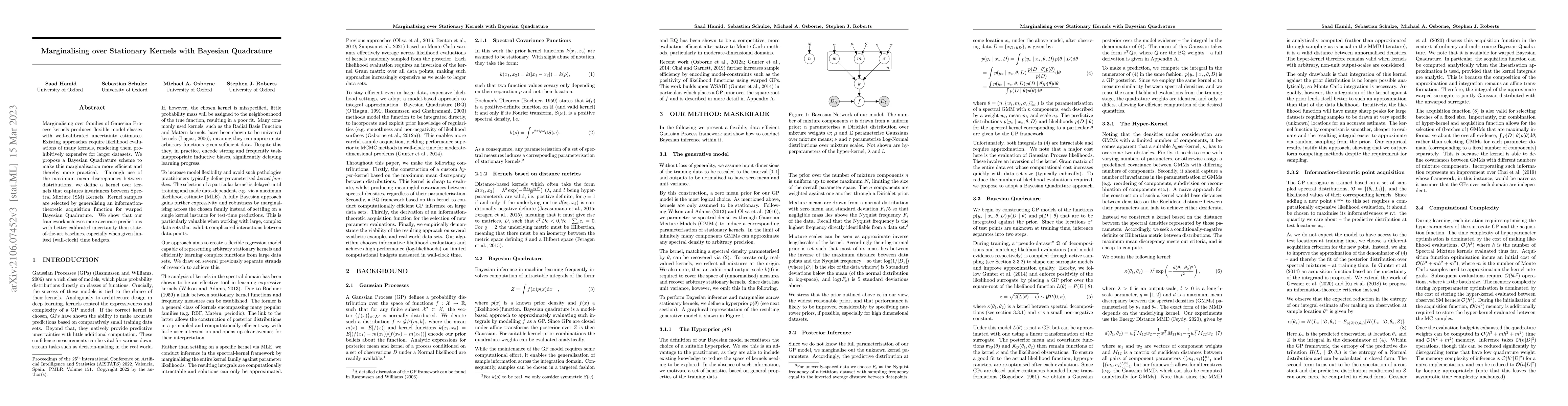 Thumbnail for Marginalising over Stationary Kernels with Bayesian Quadrature