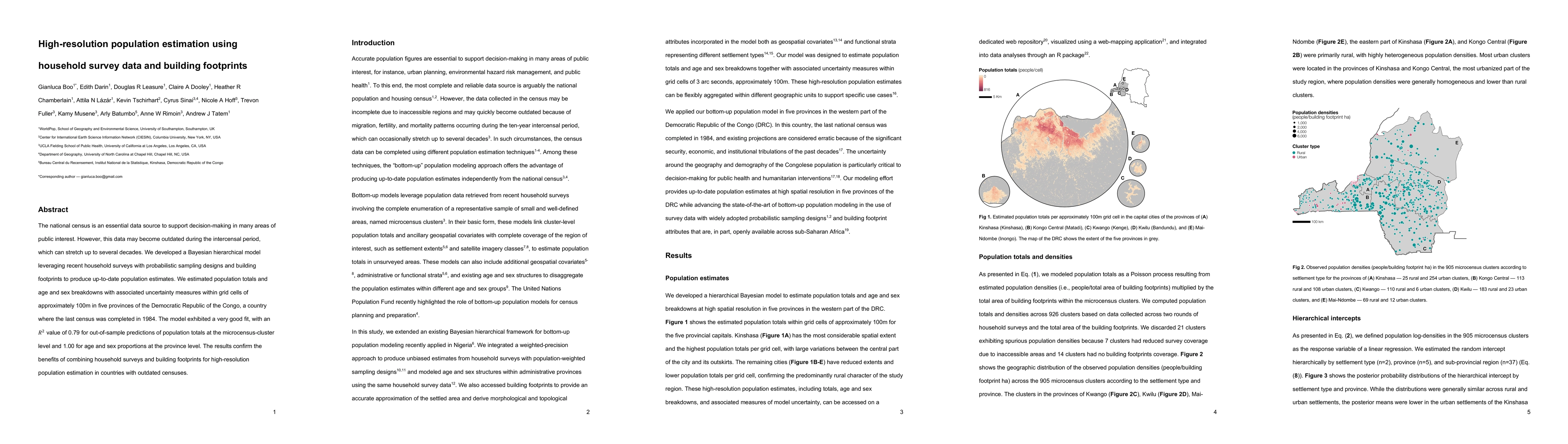 Thumbnail for High-resolution population estimation using household survey data and
  building footprints