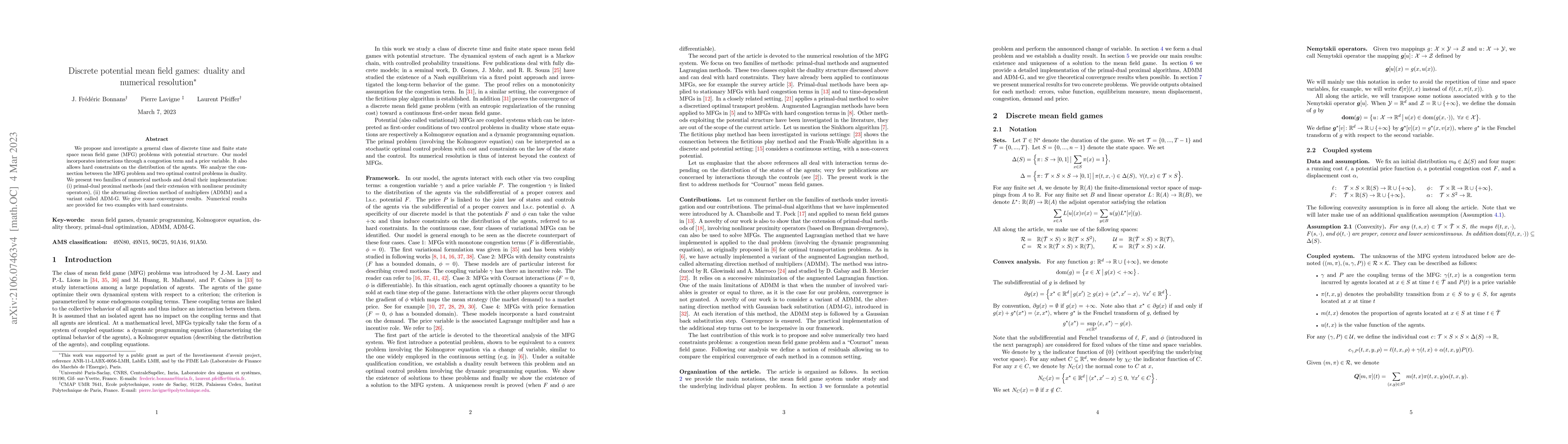 Thumbnail for Discrete potential mean field games: duality and numerical resolution