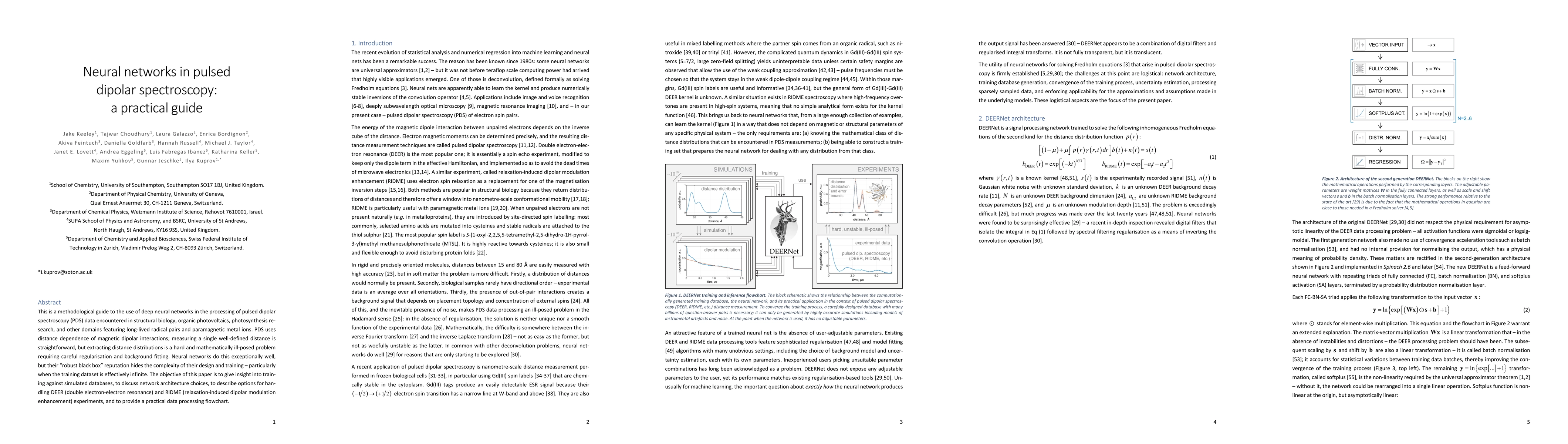 Thumbnail for Neural networks in pulsed dipolar spectroscopy: a practical guide