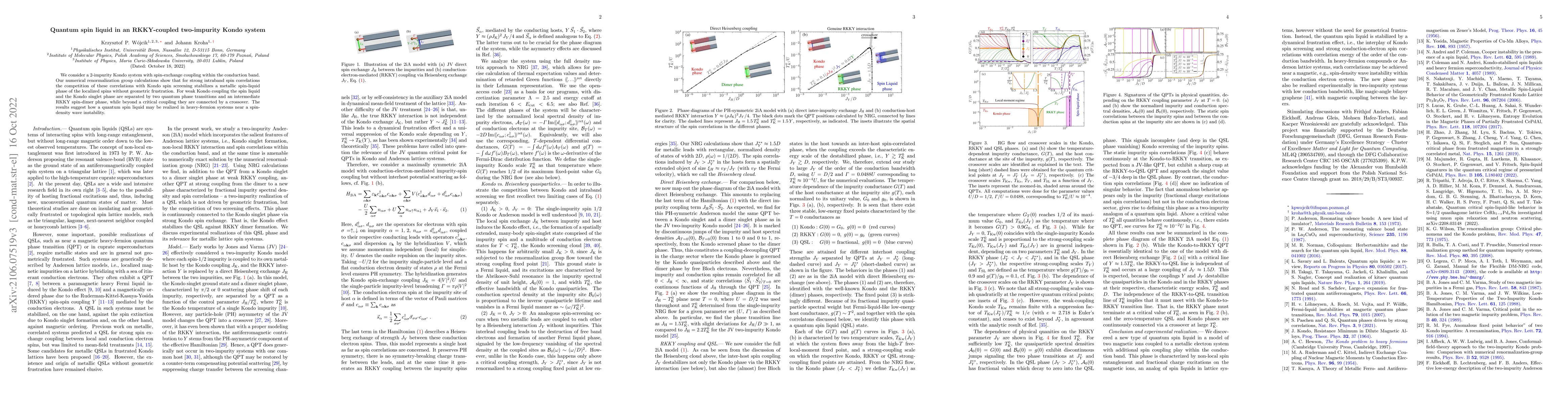 Thumbnail for Quantum spin liquid in an RKKY-coupled two-impurity Kondo system