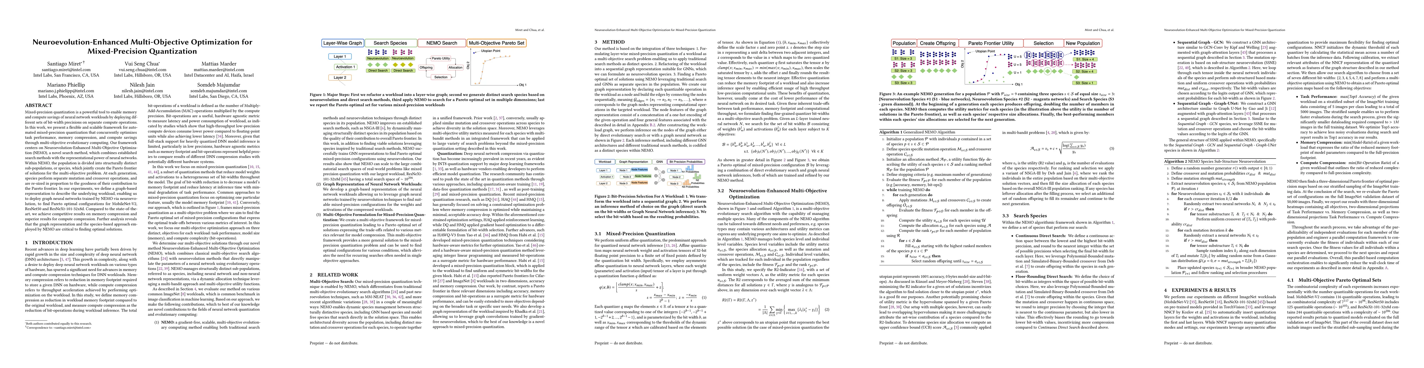 Thumbnail for Neuroevolution-Enhanced Multi-Objective Optimization for Mixed-Precision
  Quantization
