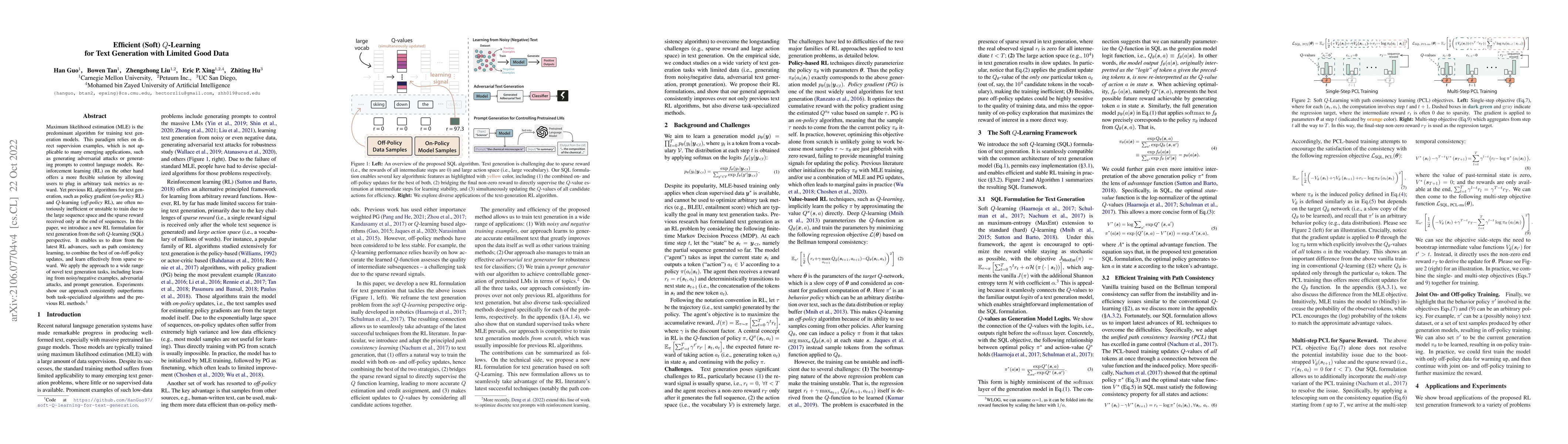 Thumbnail for Efficient (Soft) Q-Learning for Text Generation with Limited Good Data