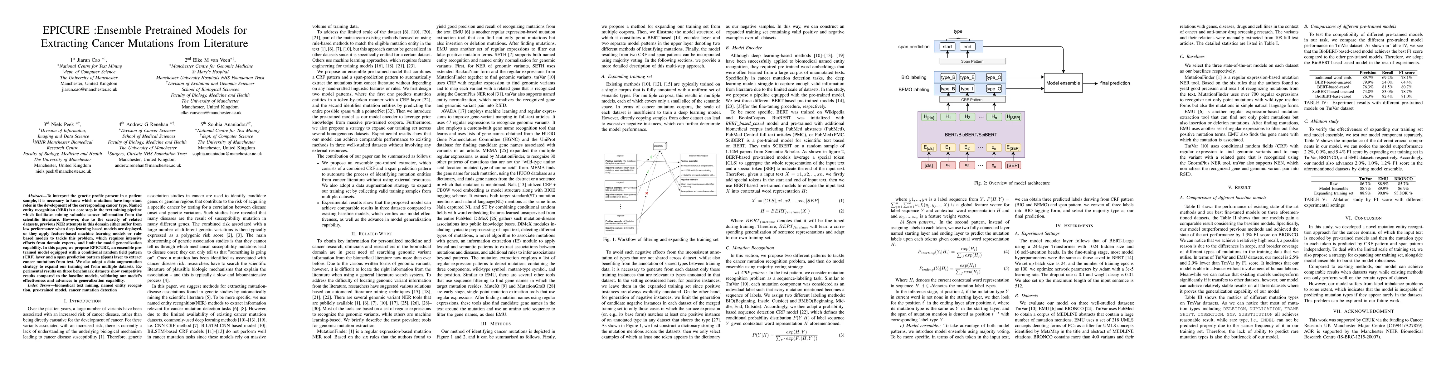 Thumbnail for EPICURE Ensemble Pretrained Models for Extracting Cancer Mutations from
  Literature