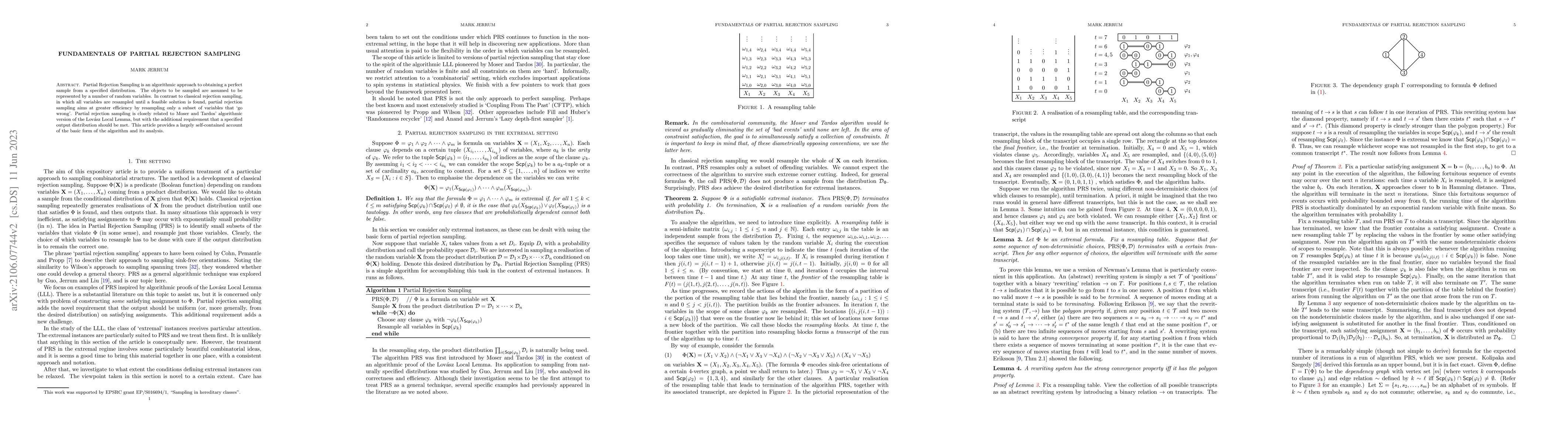 Thumbnail for Fundamentals of Partial Rejection Sampling