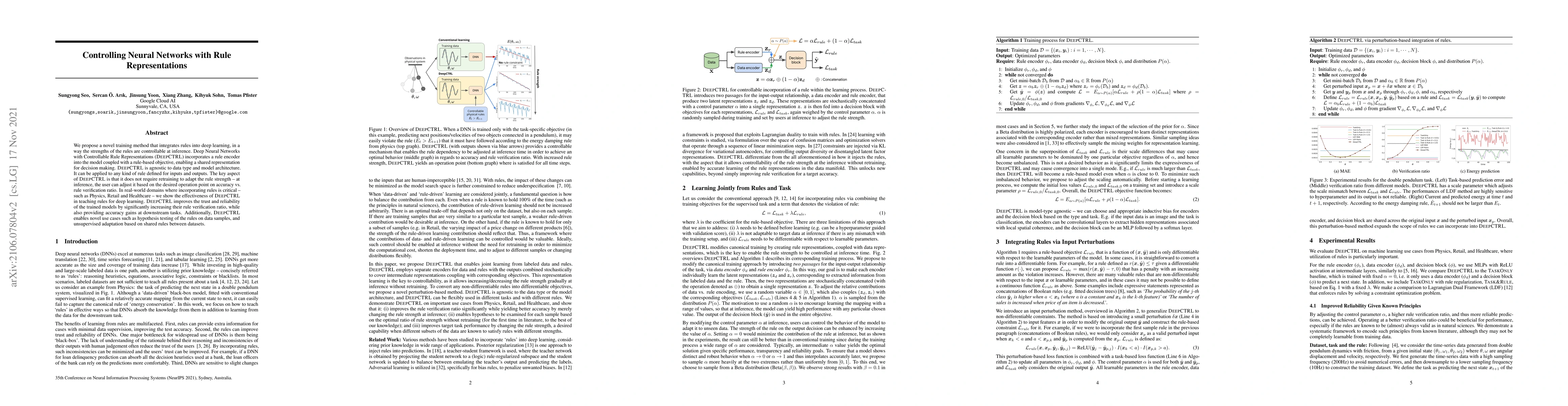 Thumbnail for Controlling Neural Networks with Rule Representations