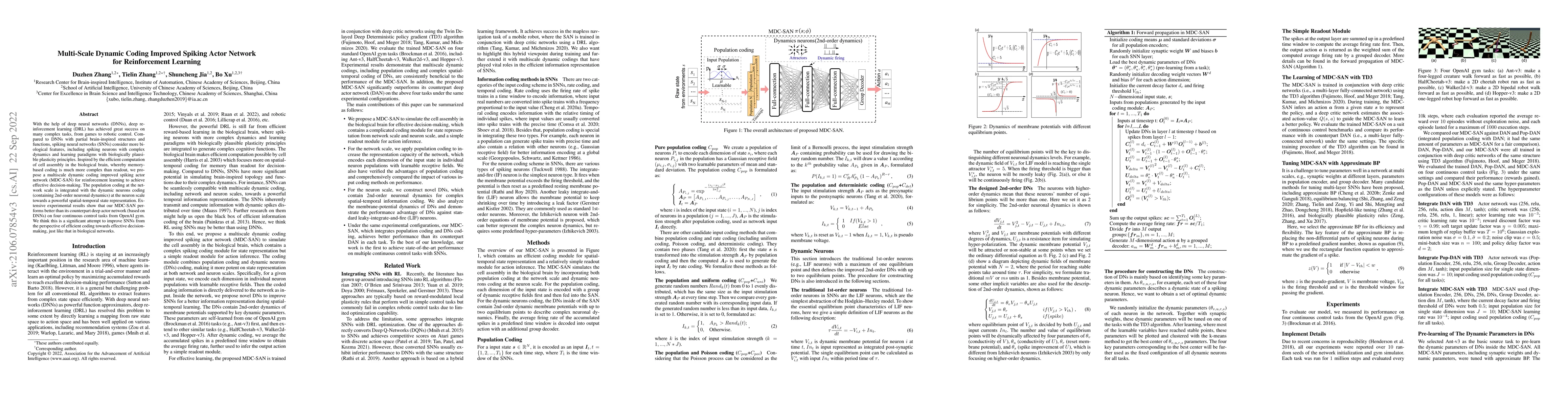 Thumbnail for Population-coding and Dynamic-neurons improved Spiking Actor Network for
  Reinforcement Learning