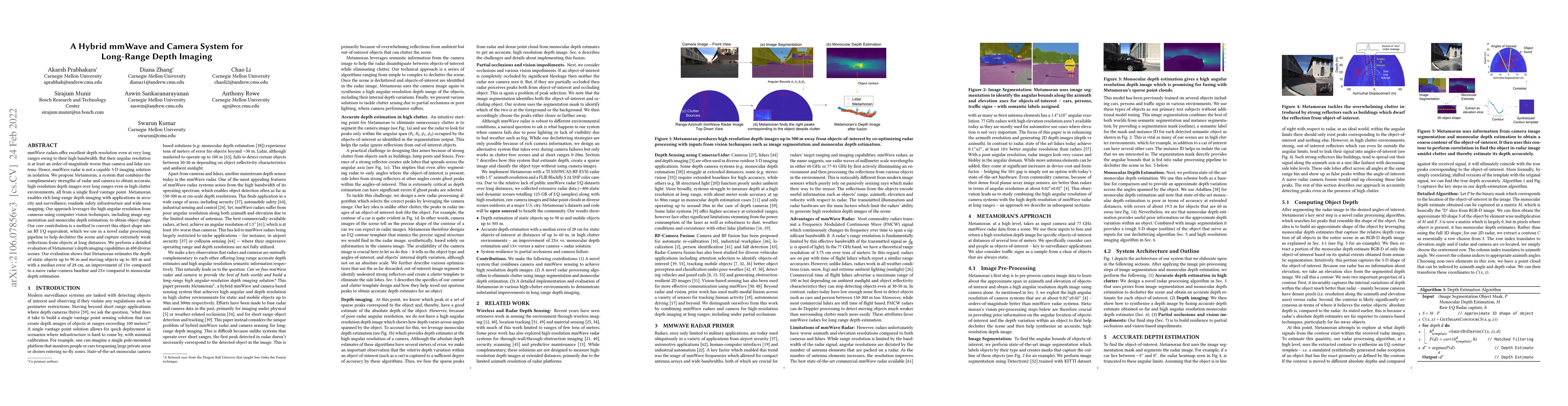 Thumbnail for A Hybrid mmWave and Camera System for Long-Range Depth Imaging