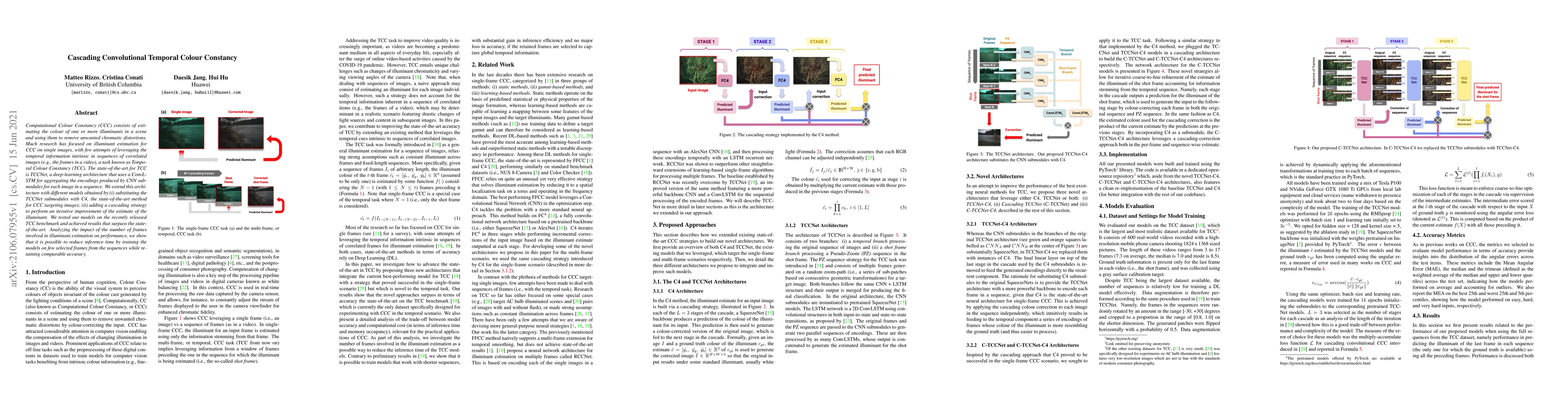 Thumbnail for Cascading Convolutional Temporal Colour Constancy