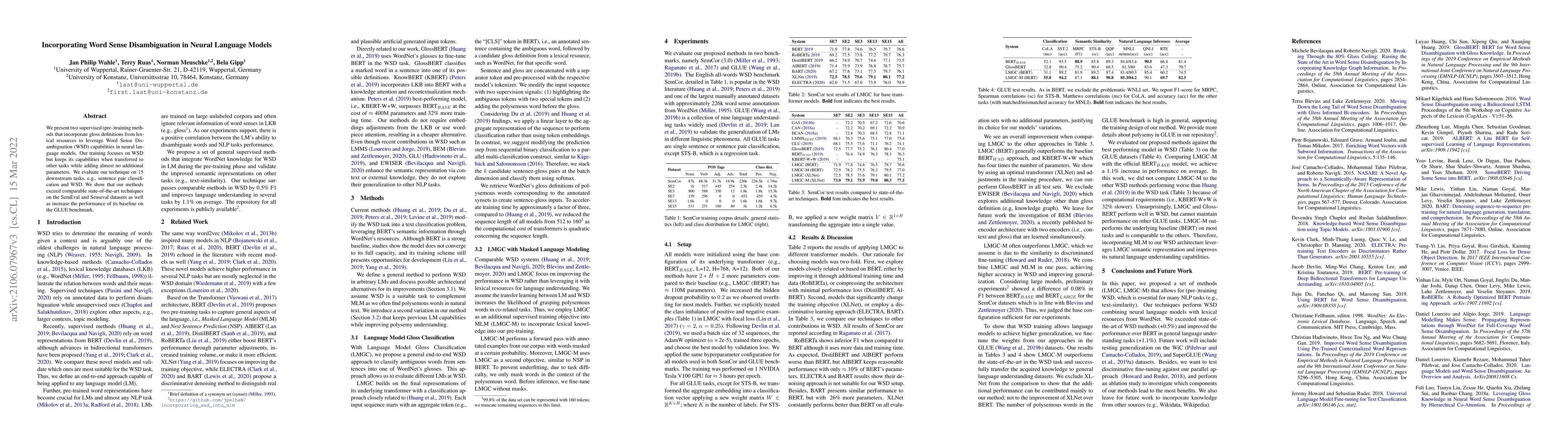Thumbnail for Incorporating Word Sense Disambiguation in Neural Language Models