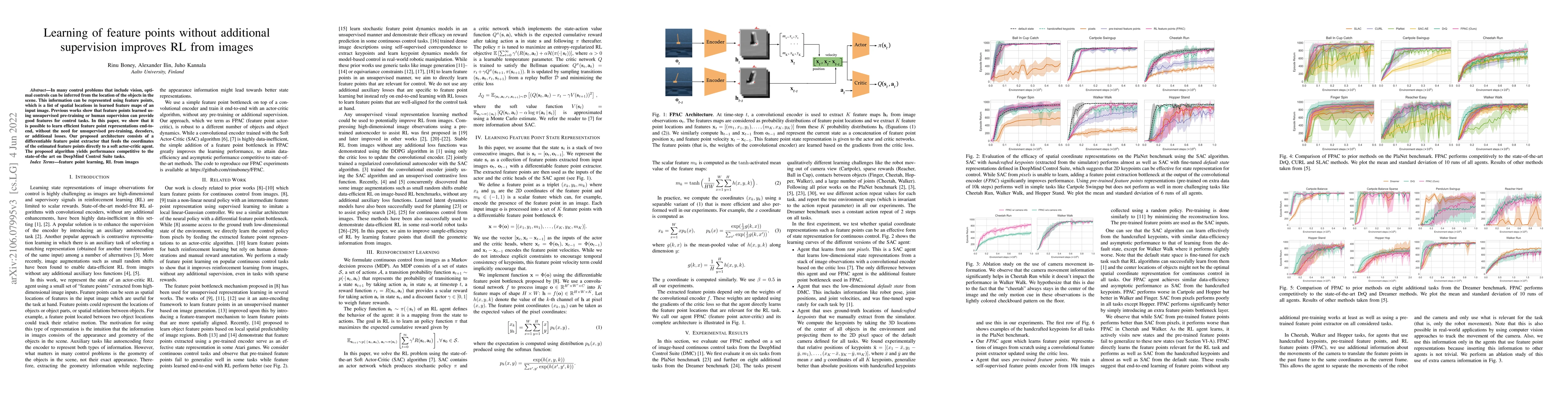 Thumbnail for Learning of feature points without additional supervision improves
  reinforcement learning from images
