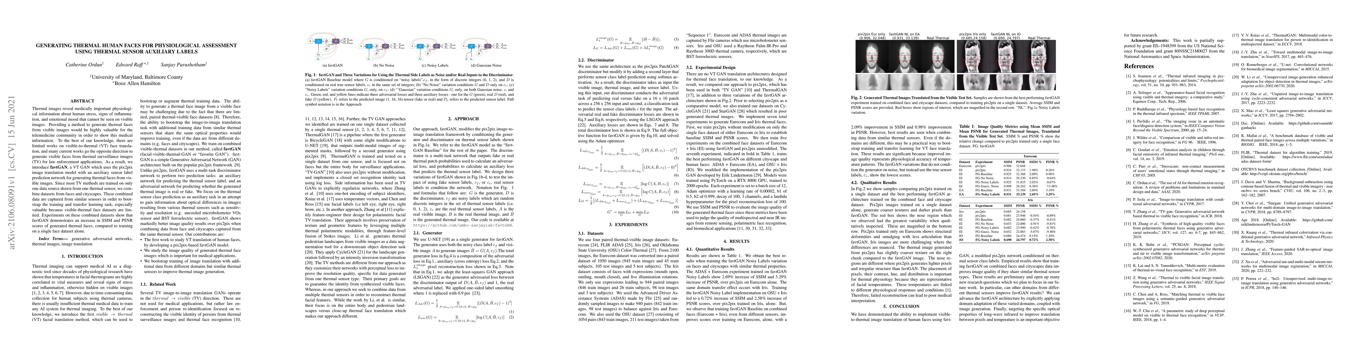 Thumbnail for Generating Thermal Human Faces for Physiological Assessment Using
  Thermal Sensor Auxiliary Labels