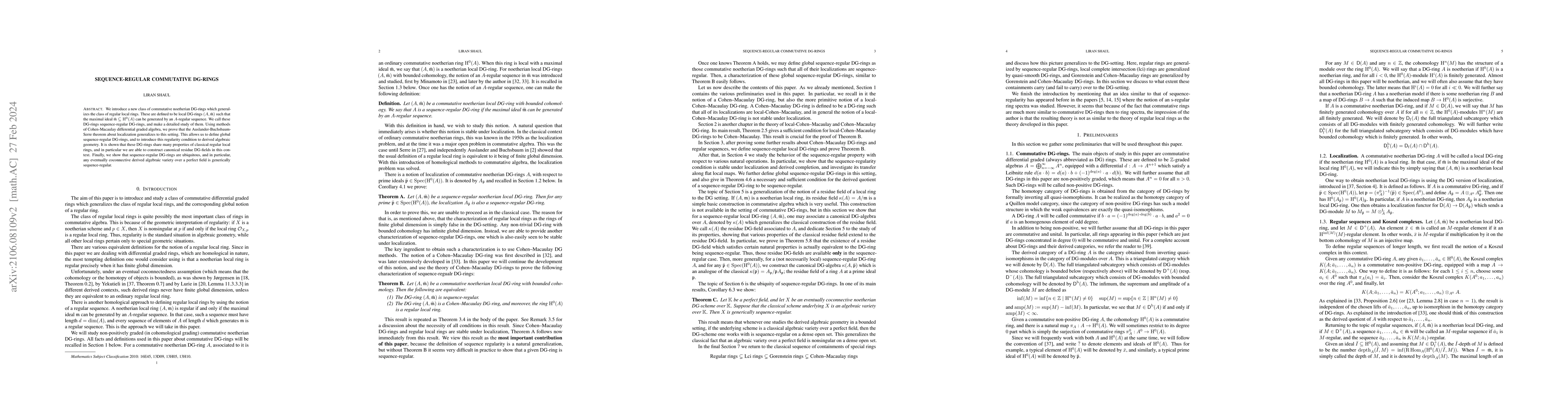 Thumbnail for Sequence-regular commutative DG-rings