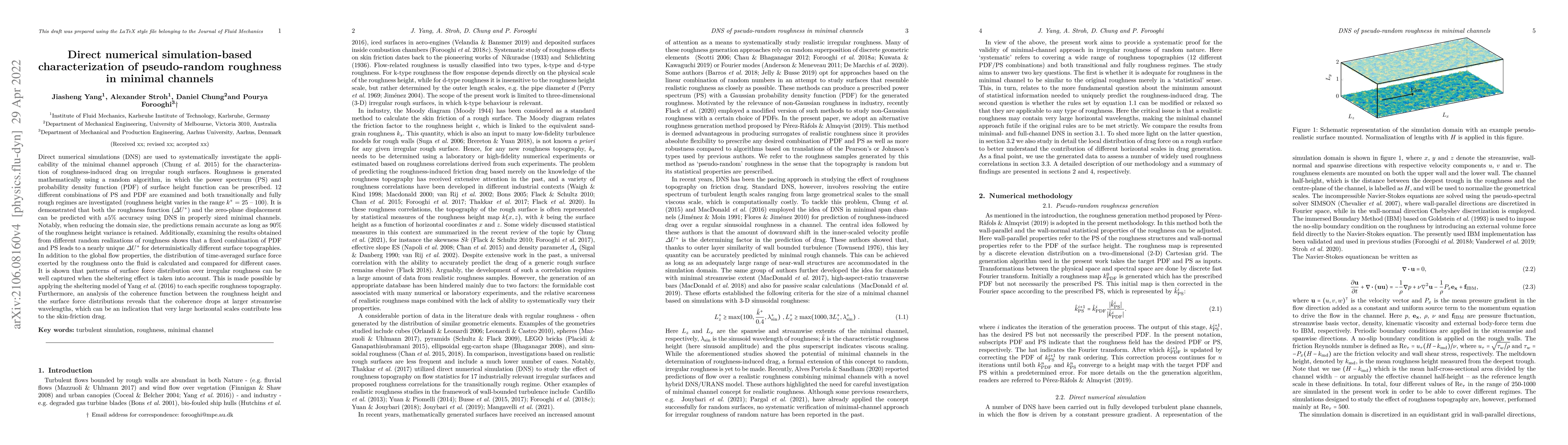 Thumbnail for DNS-based characterization of pseudo-random roughness in minimal
  channels