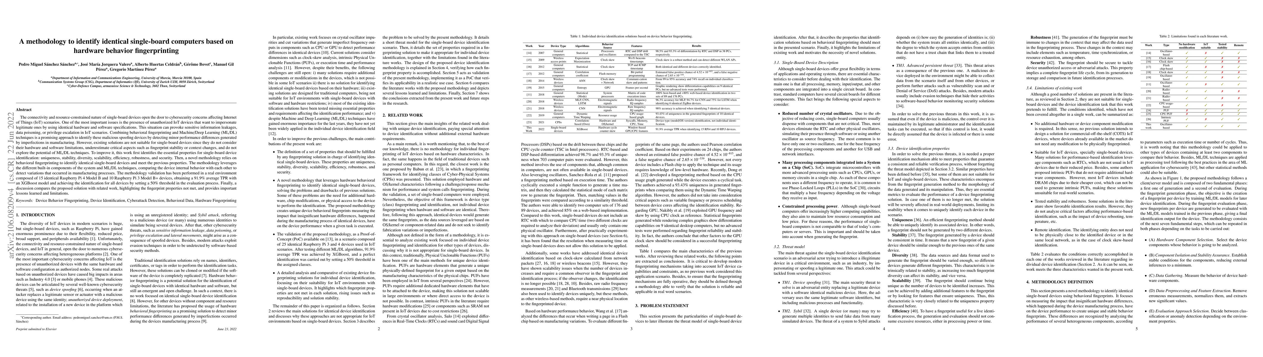 Thumbnail for A methodology to identify identical single-board computers based on
  hardware behavior fingerprinting