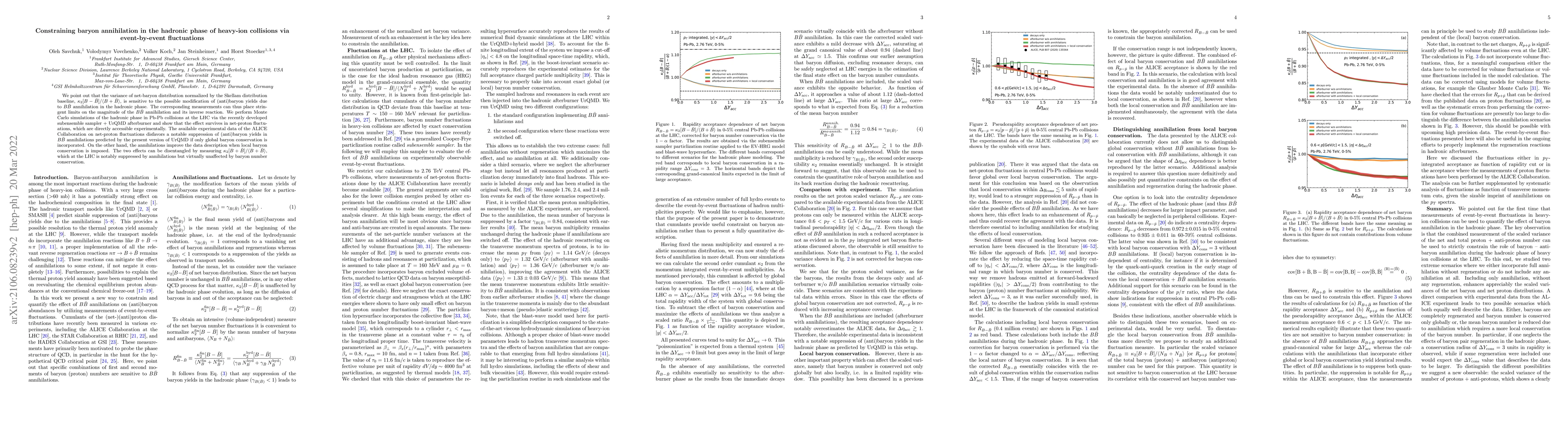 Thumbnail for Constraining baryon annihilation in the hadronic phase of heavy-ion
  collisions via event-by-event fluctuations
