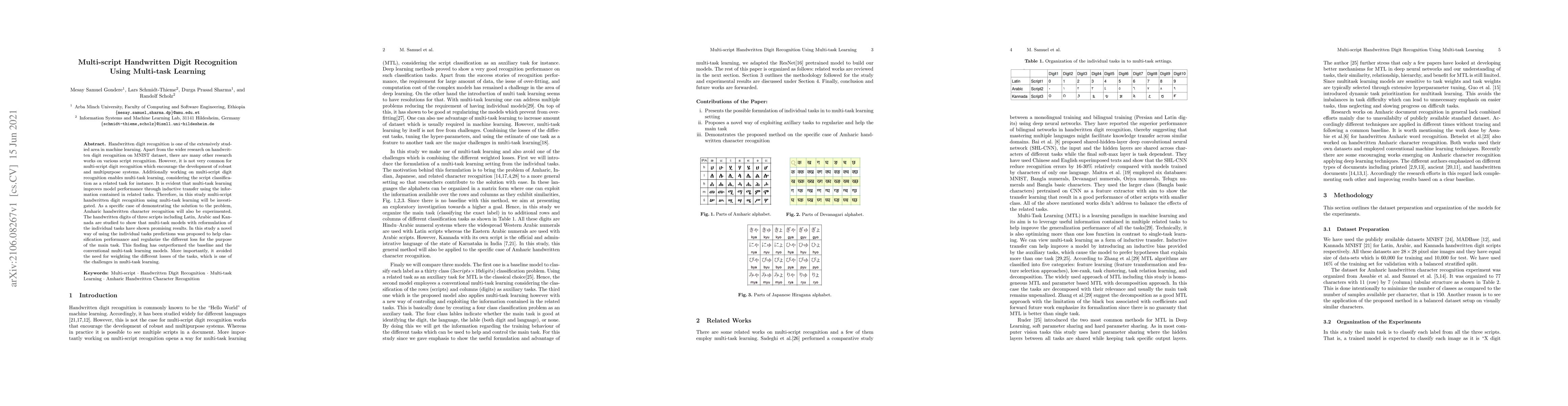 Thumbnail for Multi-script Handwritten Digit Recognition Using Multi-task Learning