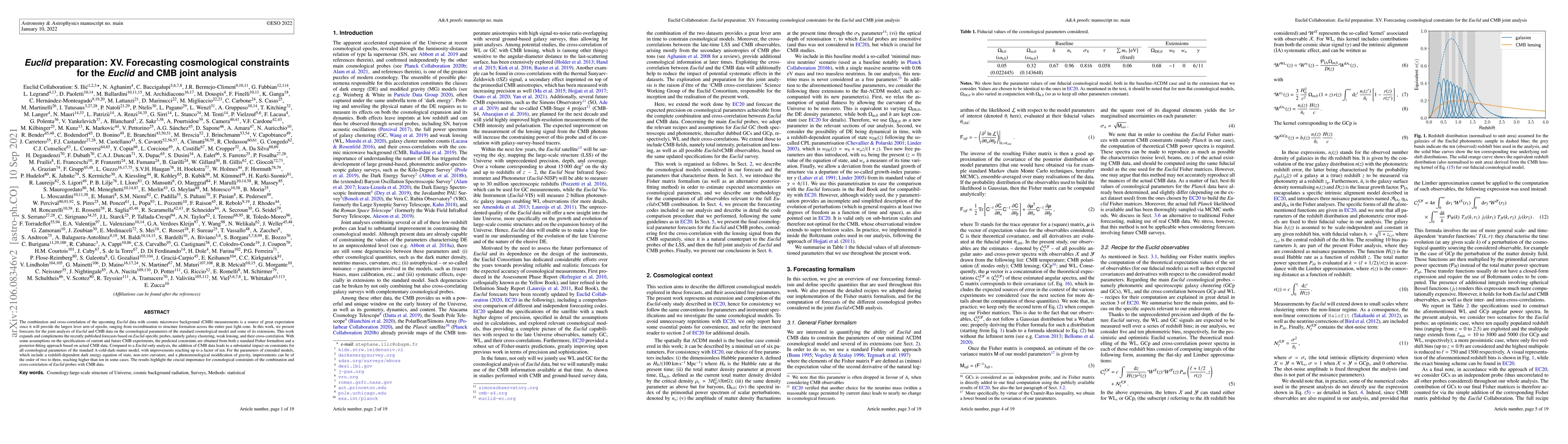 Thumbnail for $Euclid$ preparation: XV. Forecasting cosmological constraints for the
  $Euclid$ and CMB joint analysis