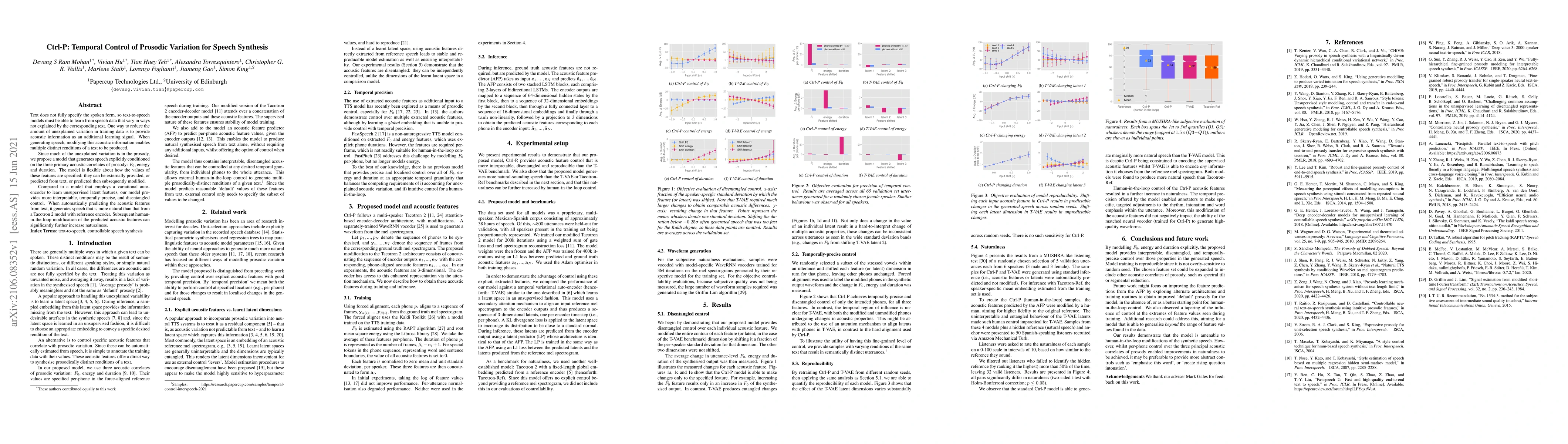 Thumbnail for Ctrl-P: Temporal Control of Prosodic Variation for Speech Synthesis