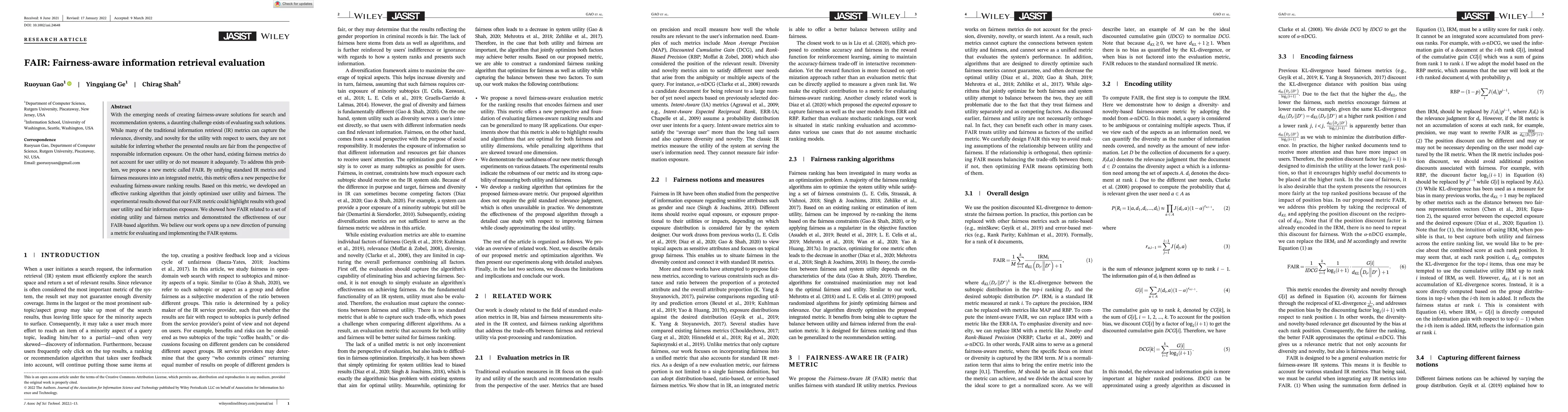 Thumbnail for FAIR: Fairness-Aware Information Retrieval Evaluation