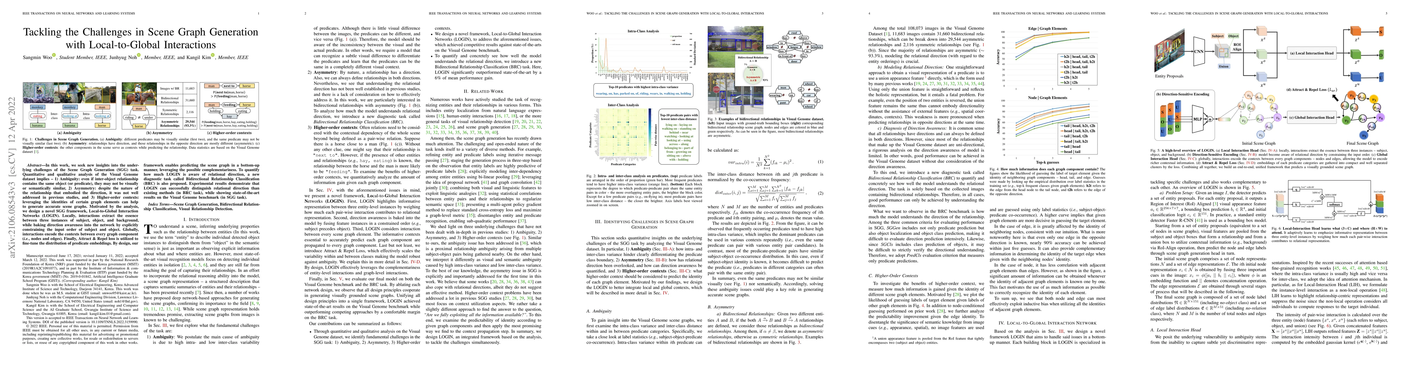 Thumbnail for Tackling the Challenges in Scene Graph Generation with Local-to-Global
  Interactions