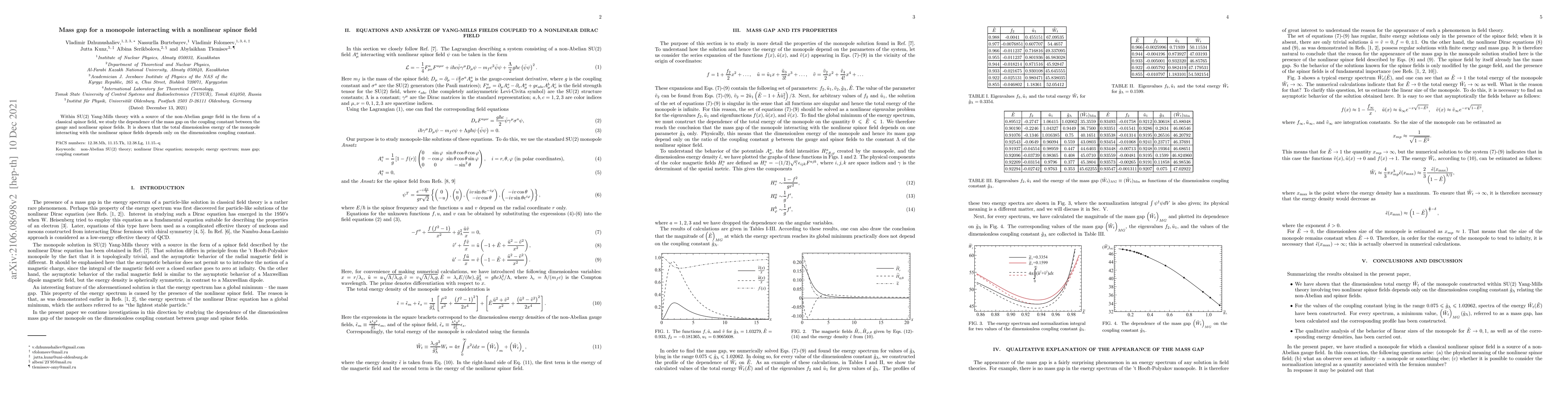 Thumbnail for Mass gap for a monopole interacting with a nonlinear spinor field