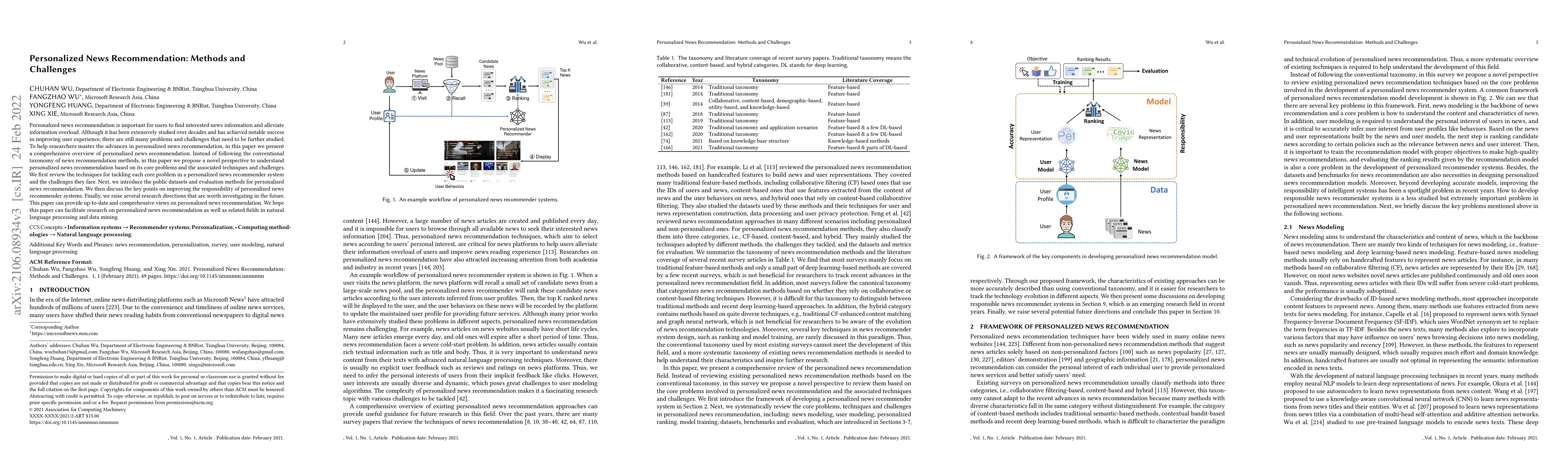 Thumbnail for Personalized News Recommendation: Methods and Challenges