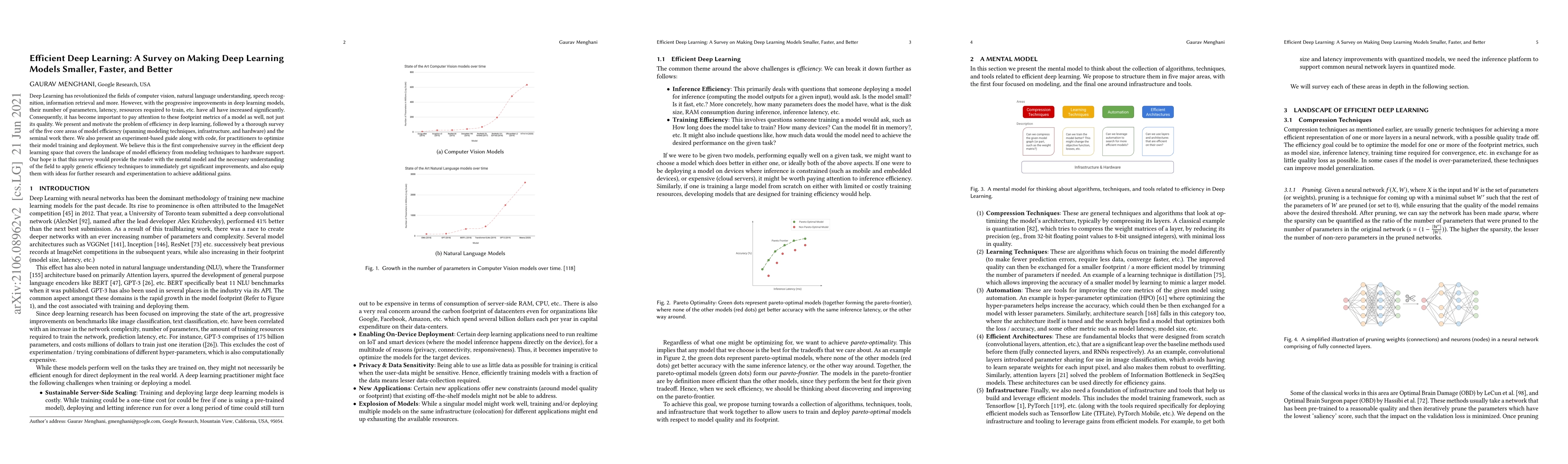 Thumbnail for Efficient Deep Learning: A Survey on Making Deep Learning Models
  Smaller, Faster, and Better