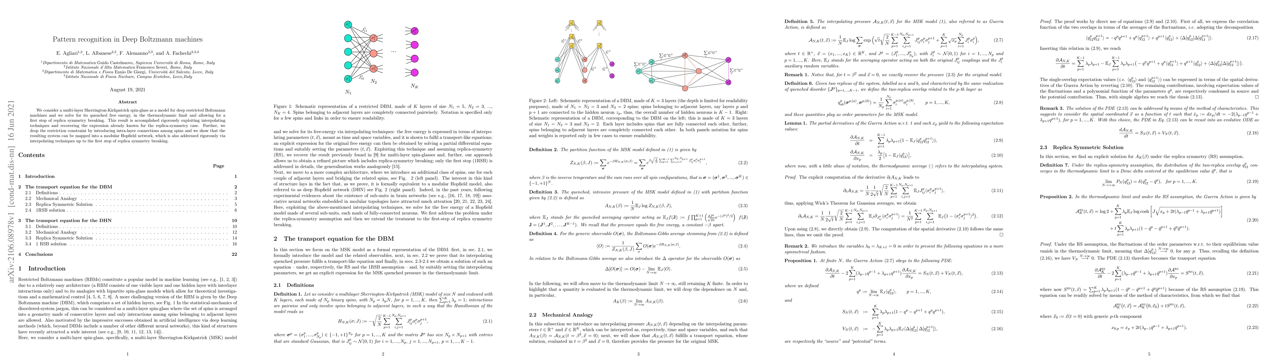 Thumbnail for Pattern recognition in Deep Boltzmann machines