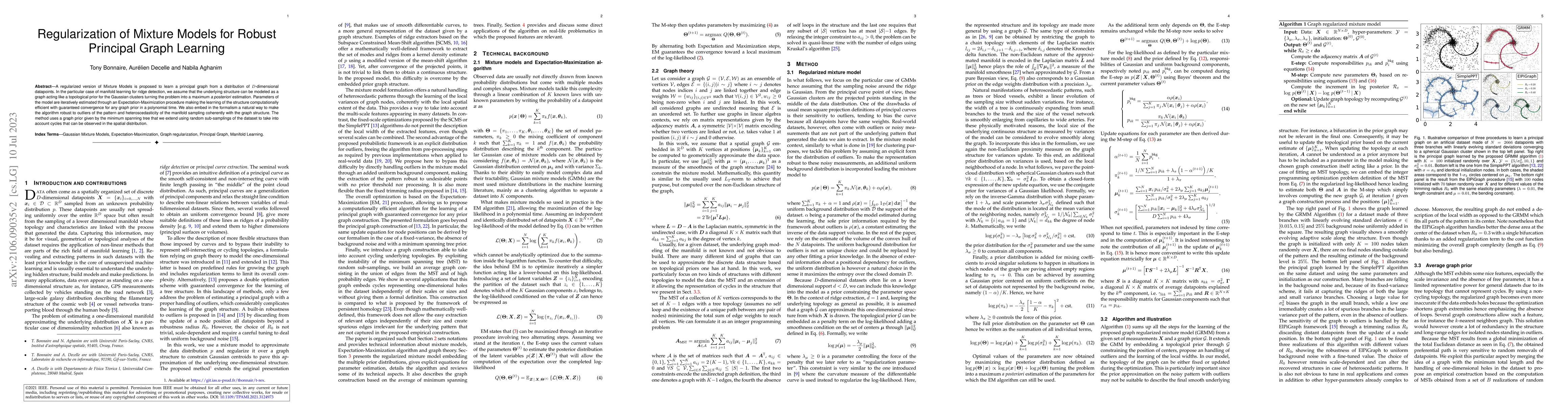 Thumbnail for Regularization of Mixture Models for Robust Principal Graph Learning