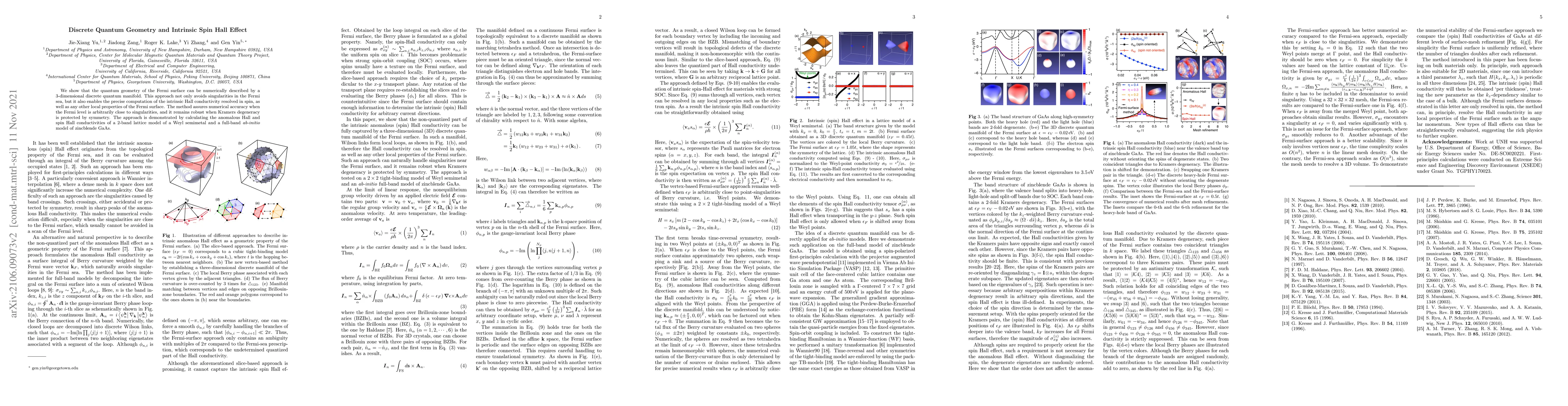 Thumbnail for Discrete Quantum Geometry and Intrinsic Spin Hall Effect