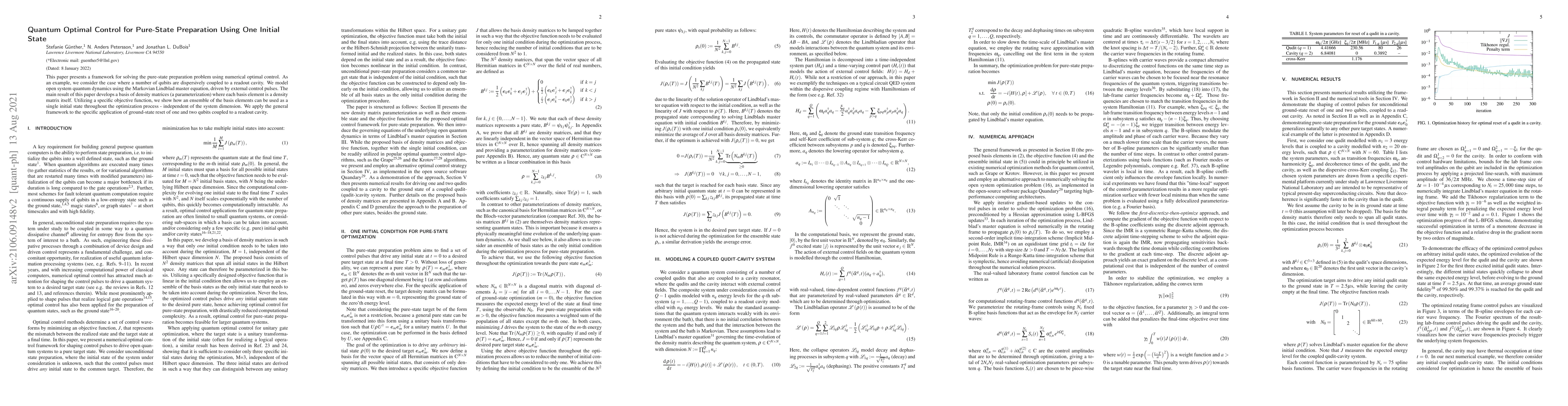 Thumbnail for Quantum Optimal Control for Pure-State Preparation Using One Initial
  State