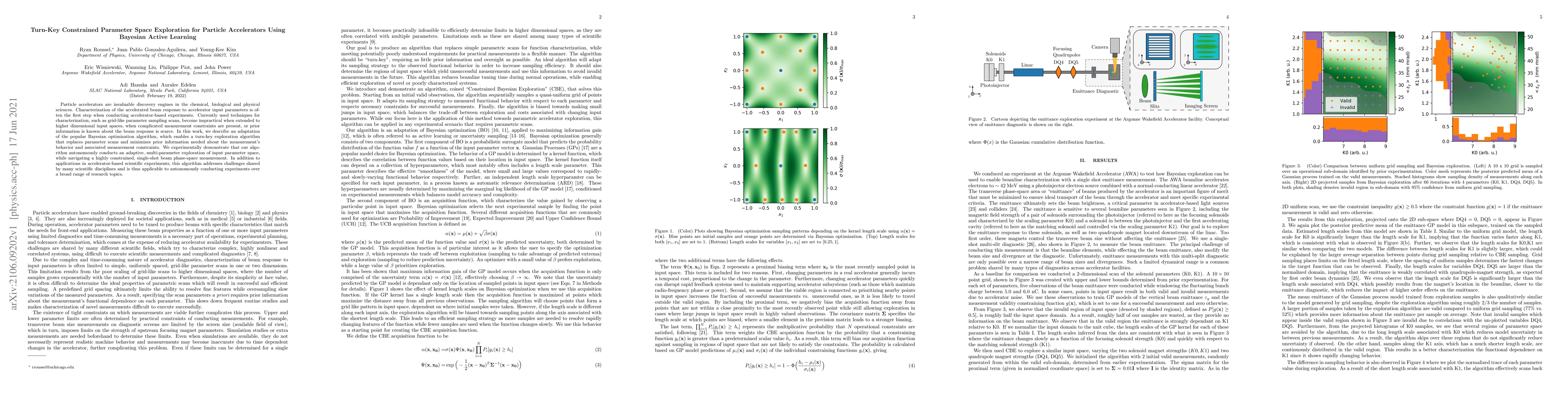 Thumbnail for Turn-Key Constrained Parameter Space Exploration for Particle
  Accelerators Using Bayesian Active Learning
