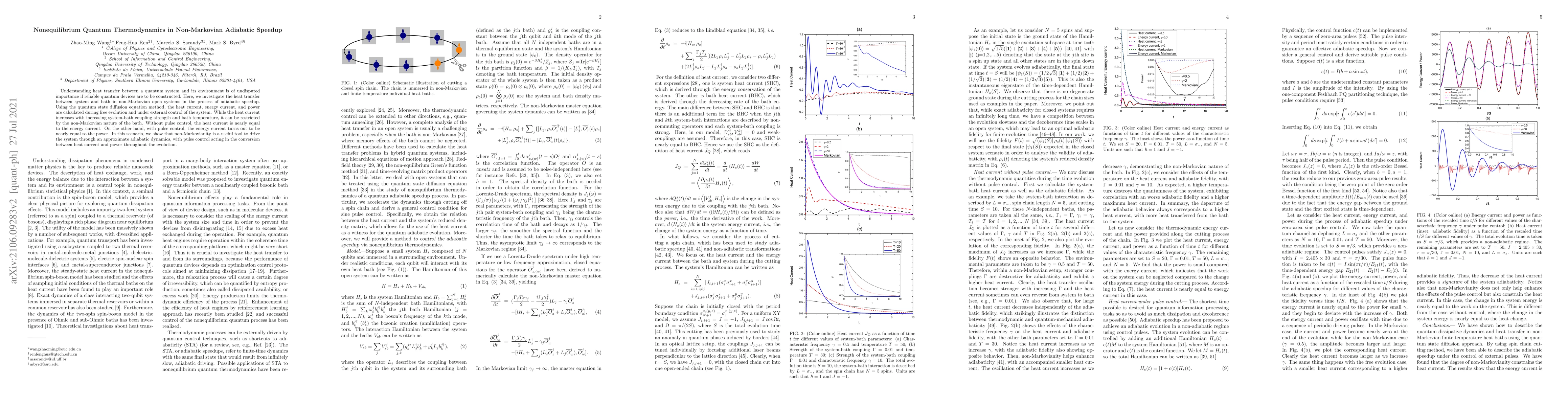 Thumbnail for Nonequilibrium Quantum Thermodynamics in Non-Markovian Adiabatic Speedup