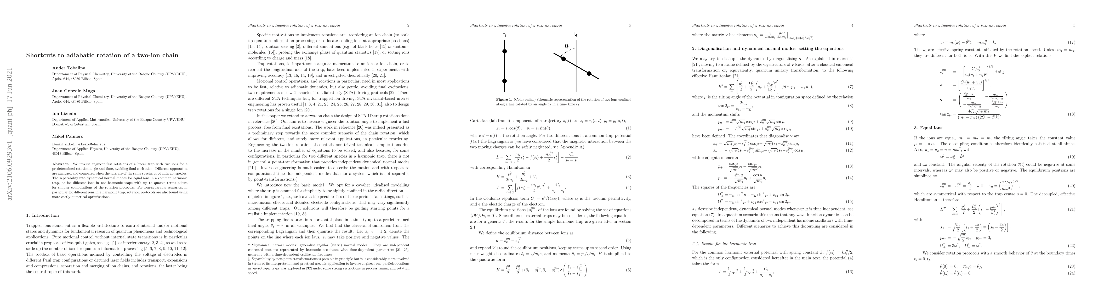 Thumbnail for Shortcuts to adiabatic rotation of a two-ion chain