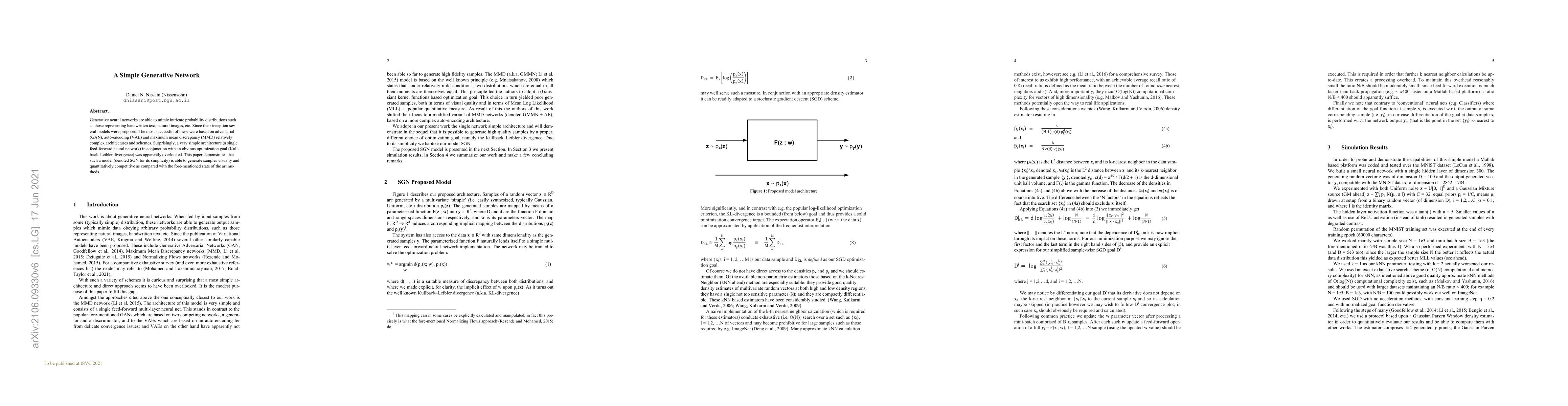 Thumbnail for A Simple Generative Network
