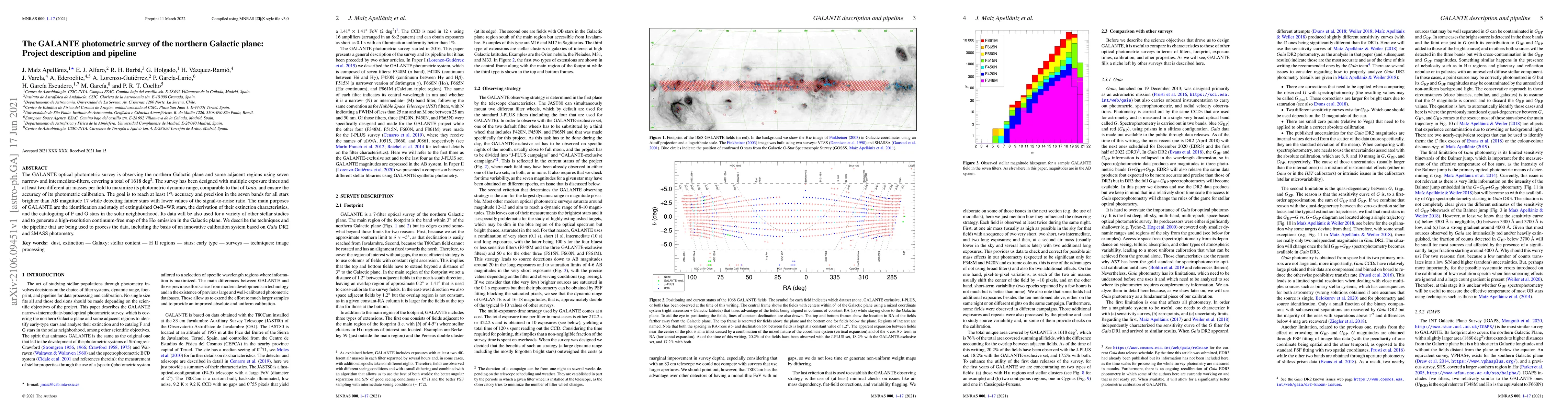 Thumbnail for The GALANTE photometric survey of the northern Galactic plane: Project
  description and pipeline