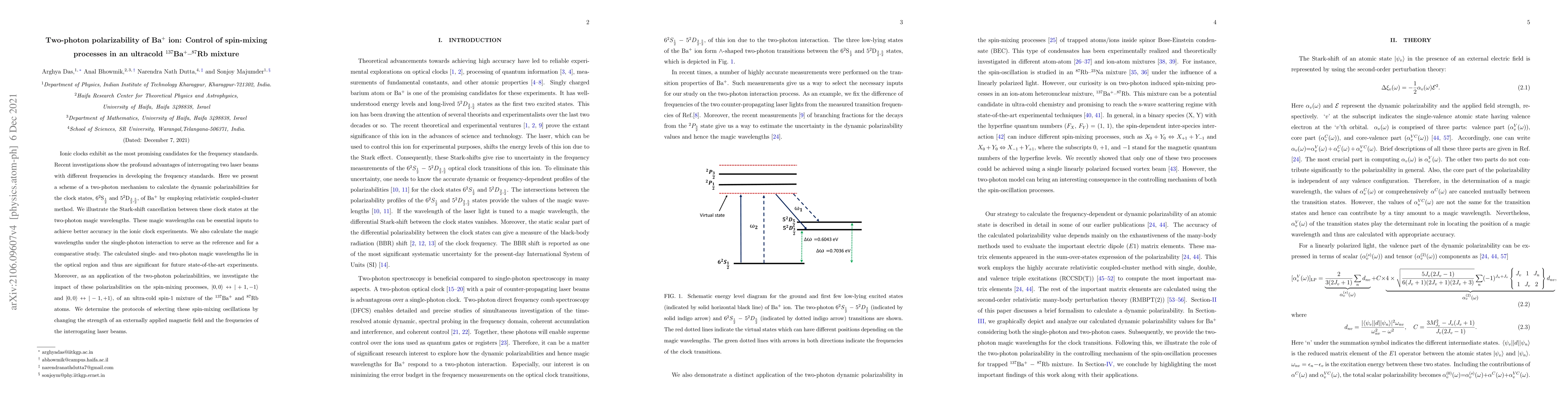 Thumbnail for Two-photon polarizability of Ba$^+$ ion: Control of spin-mixing process
  in an ultracold $^{137}$Ba$^+$--$^{87}$Rb mixture