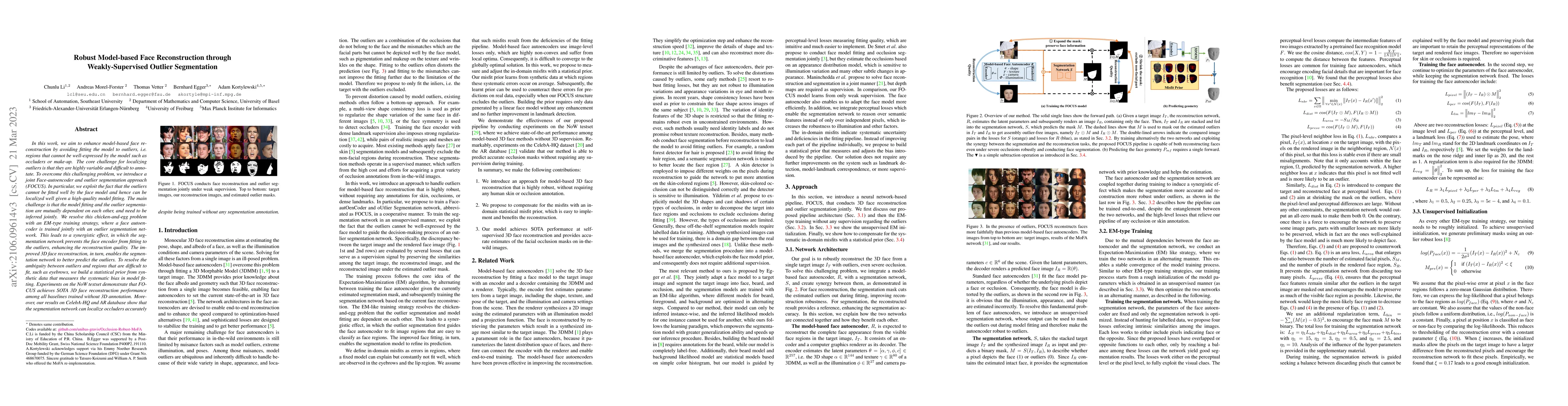 Thumbnail for Robust Model-based Face Reconstruction through Weakly-Supervised Outlier
  Segmentation